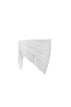 Online Black Colour Bcfarianna Triangle Lace Scarf 3650 Off White