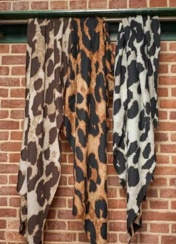 Outlet Black Colour Bcfawn Leo Winter Scarf 208414 Mocca