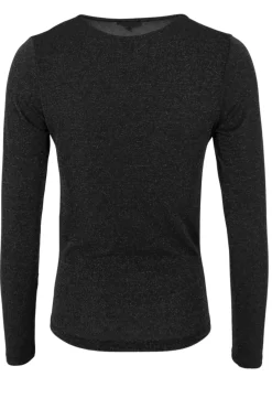 New Black Colour Bcfaye Lurex V-Neck Blouse Black/Black