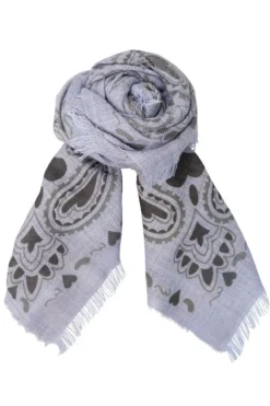 Black Colour Bcflorina Scarf 208393 Lt. Blue
