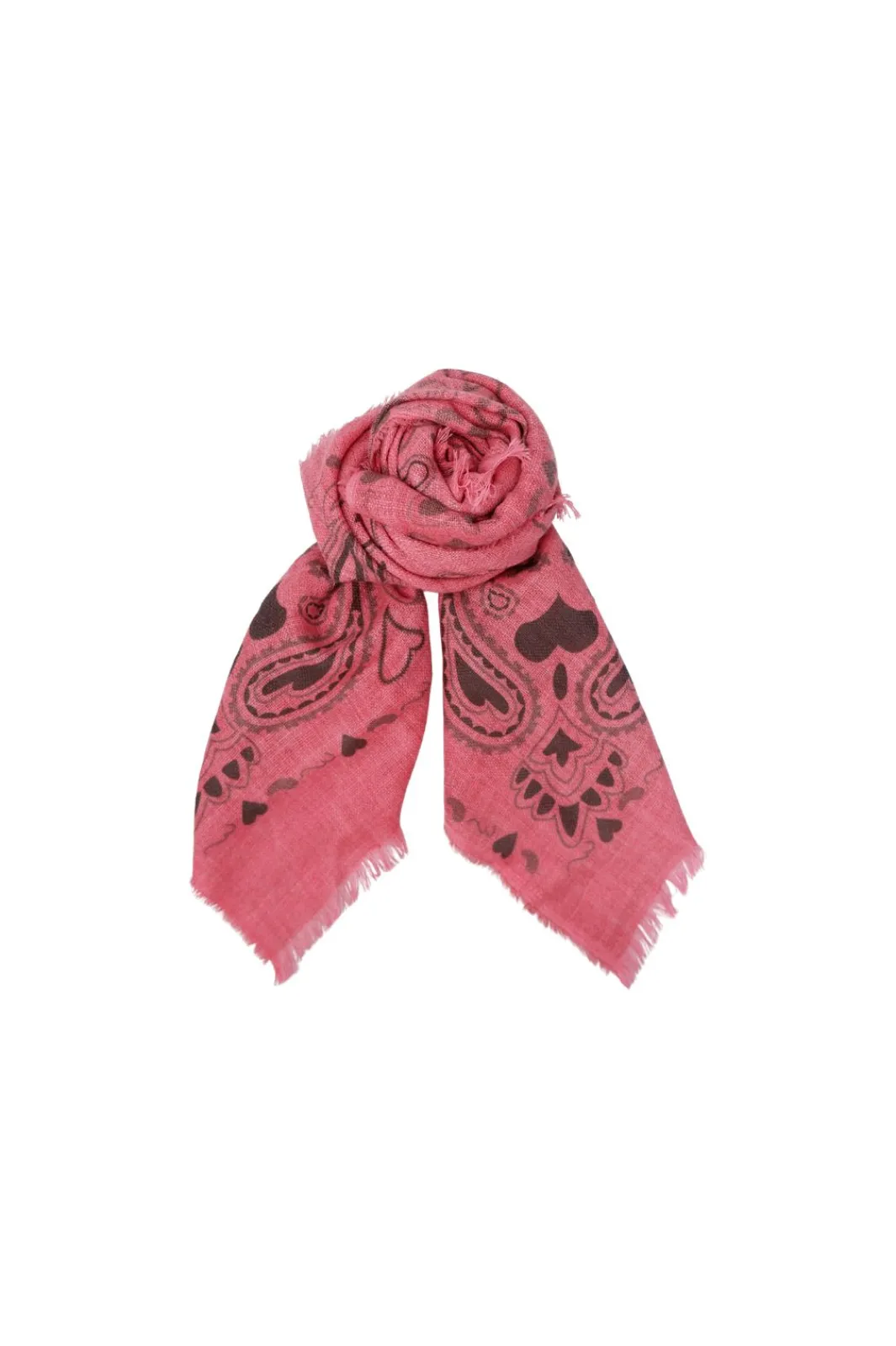 Hot Black Colour Bcflorina Scarf 208393 Coral