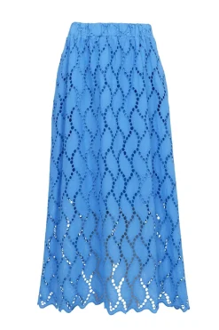 New Black Colour Bcfreya Cut Out Lace Skirt 40717 Ocean Blue
