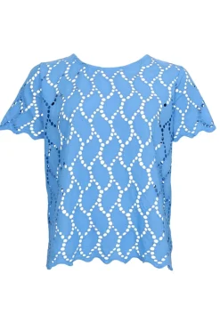 Best Black Colour Bcfreya Ss Tee Blouse 40864 Ocean Blue