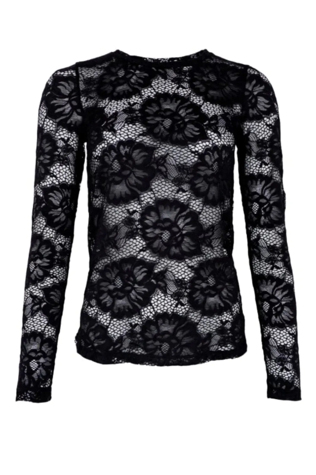 Clearance Black Colour Bcgigi Lace Blouse Black Flower