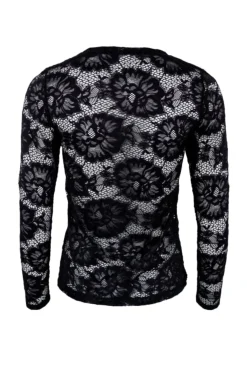 Clearance Black Colour Bcgigi Lace Blouse Black Flower