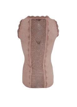 Online Black Colour Bcivy Rib Top Rose