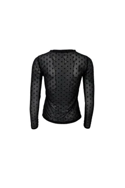 Sale Black Colour Bcjennie Dotted Mesh Blouse