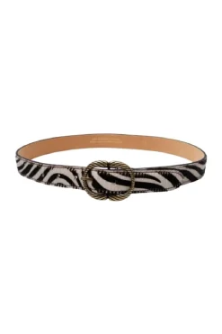 Hot Black Colour Bcjenny Belt Zebra