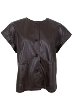 Hot Black Colour Bcjuliet Vegan Vest 40938 Coffee