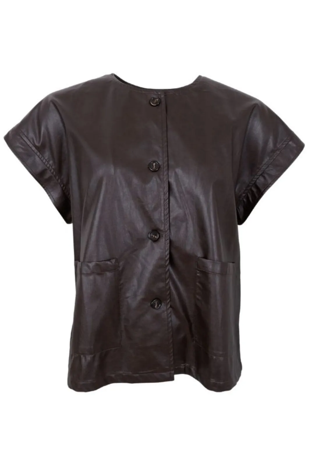 Hot Black Colour Bcjuliet Vegan Vest 40938 Coffee