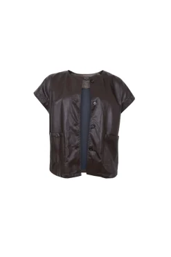 Hot Black Colour Bcjuliet Vegan Vest 40938 Coffee