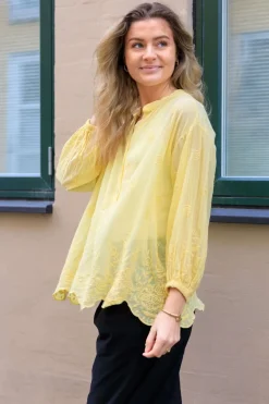 Sale Black Colour Bclaura Blouse 40869 Pastel Yellow