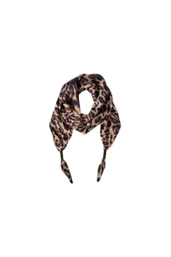 New Black Colour Bcleodora Mini Scarf Double Layer 3648 Leopard