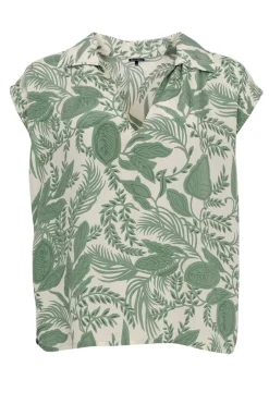 New Black Colour Bcluna Ane Blouse 39216 Sage Green
