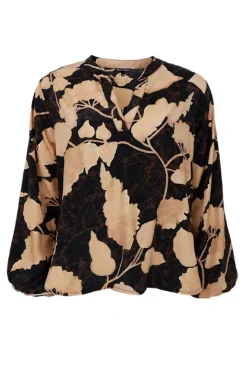 Outlet Black Colour Bcluna Blouse 39208 Fall Leaf