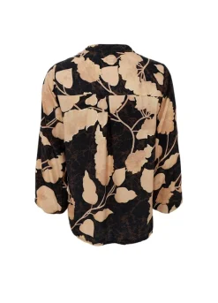 Outlet Black Colour Bcluna Blouse 39208 Fall Leaf