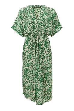 Sale Black Colour Bcluna Kaftan Tie Dress 39214 Green Leo