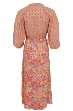 Outlet Black Colour Bcluna Raglan Dress 39153 Pacifique Orange Mix
