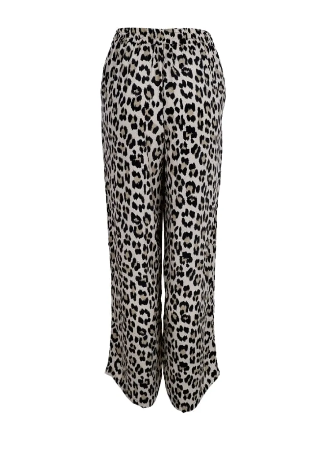 New Black Colour Bcluna Straight Pant Lt. Leopard
