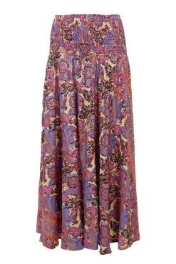 Outlet Black Colour Bcluna Wide Smock Skirt 39217 Royal Berry