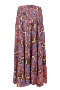 Outlet Black Colour Bcluna Wide Smock Skirt 39217 Royal Berry