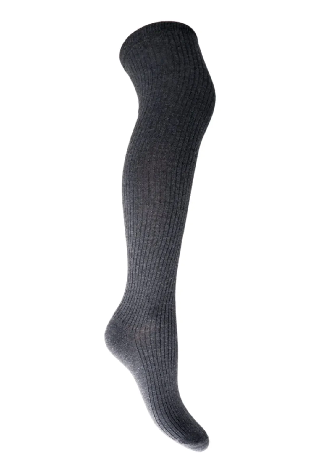 Outlet Black Colour Bcmalika Kneehigh Rib Sock Dk. Grey