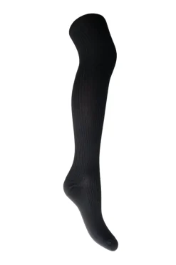 Online Black Colour Bcmalika Kneehigh Rib Sock Black