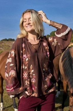 Online Black Colour Bcmarigold Blouse 41024 Coffee