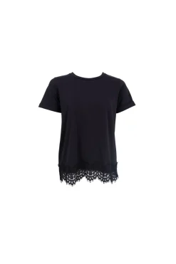 Best Black Colour Bcmay Ss Lace Tee 40920 Shirts