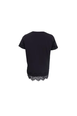 Best Black Colour Bcmay Ss Lace Tee 40920 Shirts