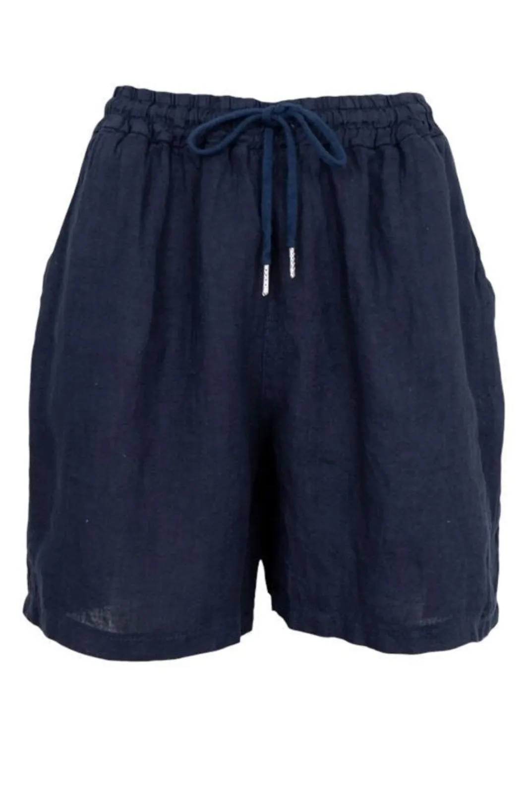 Best Black Colour Bcmelina Linen Shorts 40575 Navy