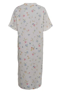 Online Black Colour Bcmelina Long Linen Dress 40412 Flower