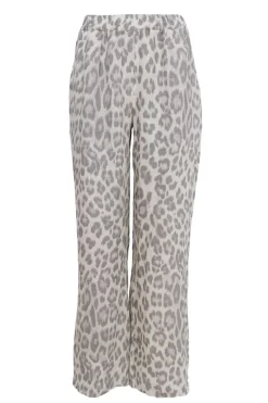 Outlet Black Colour Bcmelina Wide Linen Pant 40843 Natural Leo