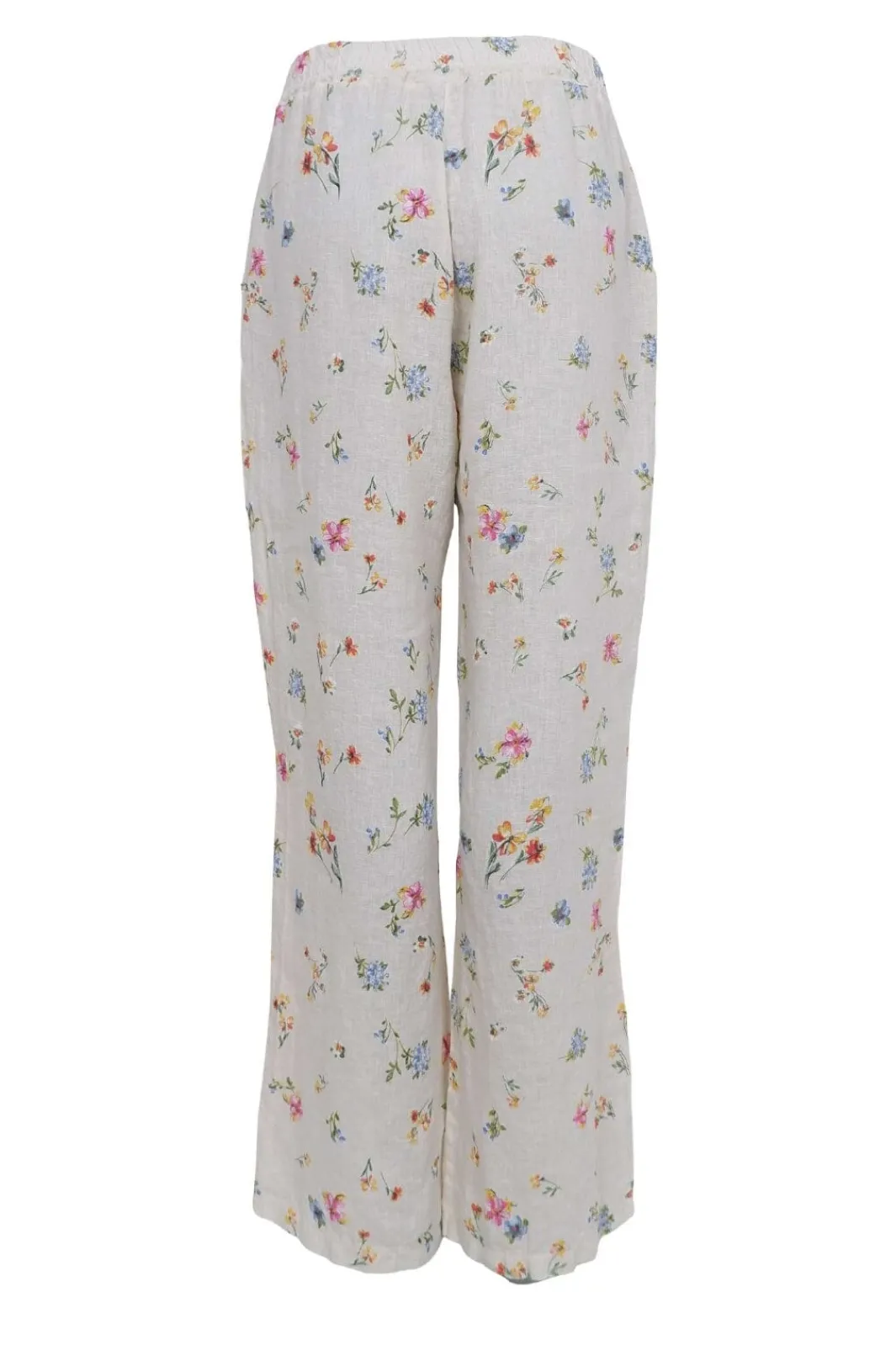 New Black Colour Bcmelina Wide Linen Pant 40843 Flower