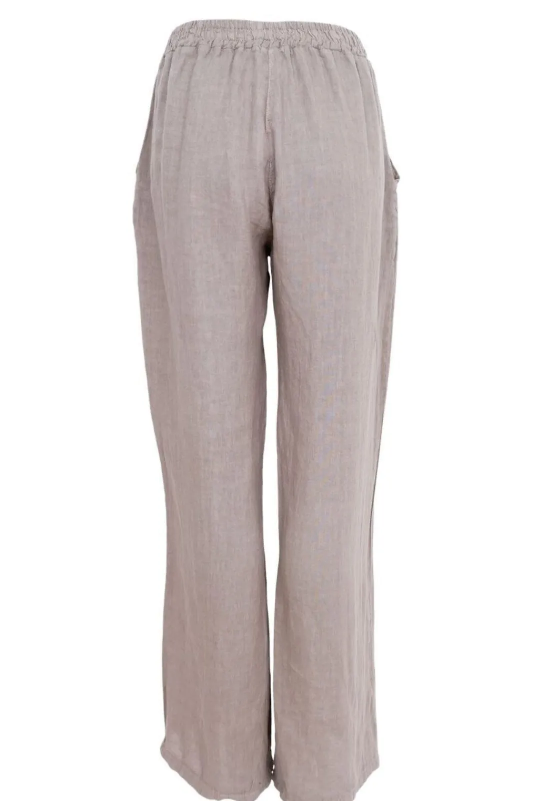 Hot Black Colour Bcmelina Wide Linen Pant 40843 Taupe