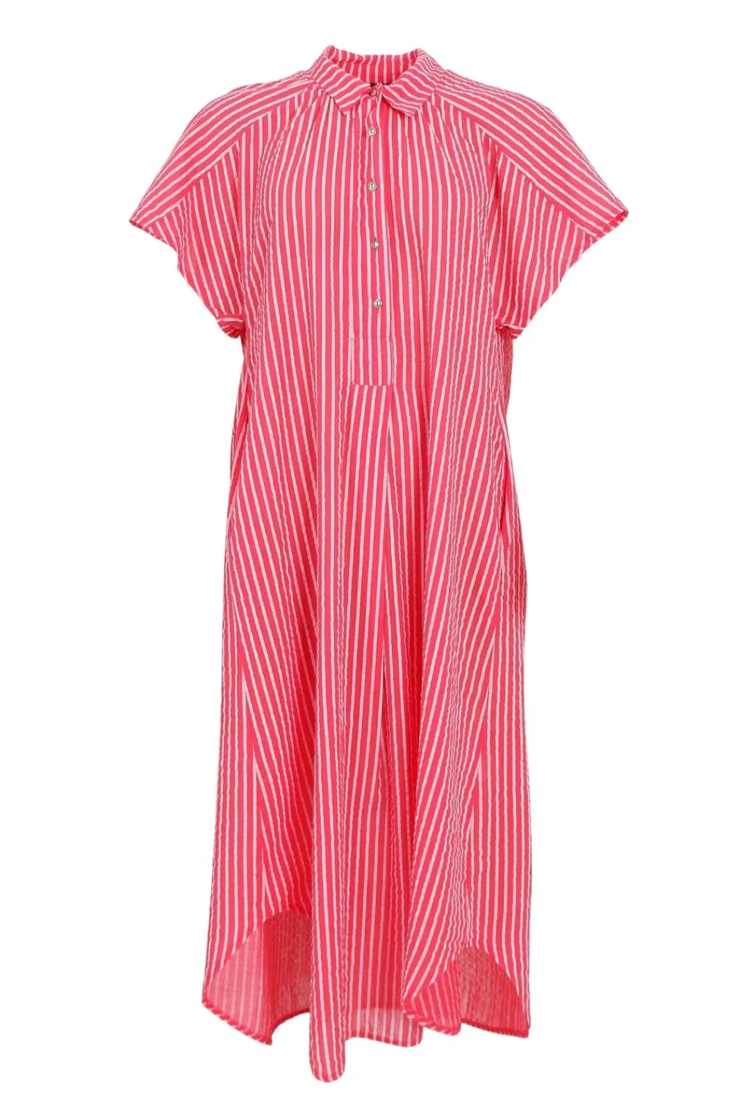 Discount Black Colour Bcmolly S/S Dress 40870 Red Stripe
