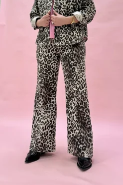 Online Black Colour Bcneel Printed Pant Leo