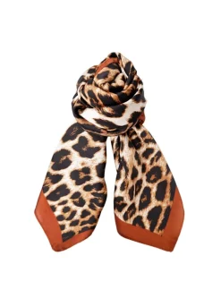 Hot Black Colour Bcnira Mini Scarf W. Golden Ring 3638 Leo