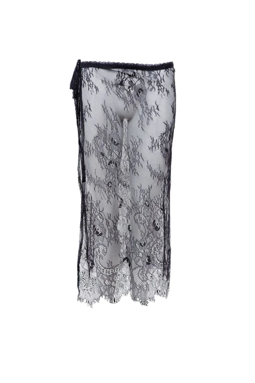 New Black Colour Bcorianna Lace Tie Skirt 208424 Black