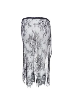New Black Colour Bcorianna Lace Tie Skirt 208424 Black