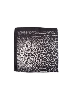 Clearance Black Colour Bcrani Leo Mini Scarf 3633 Grey