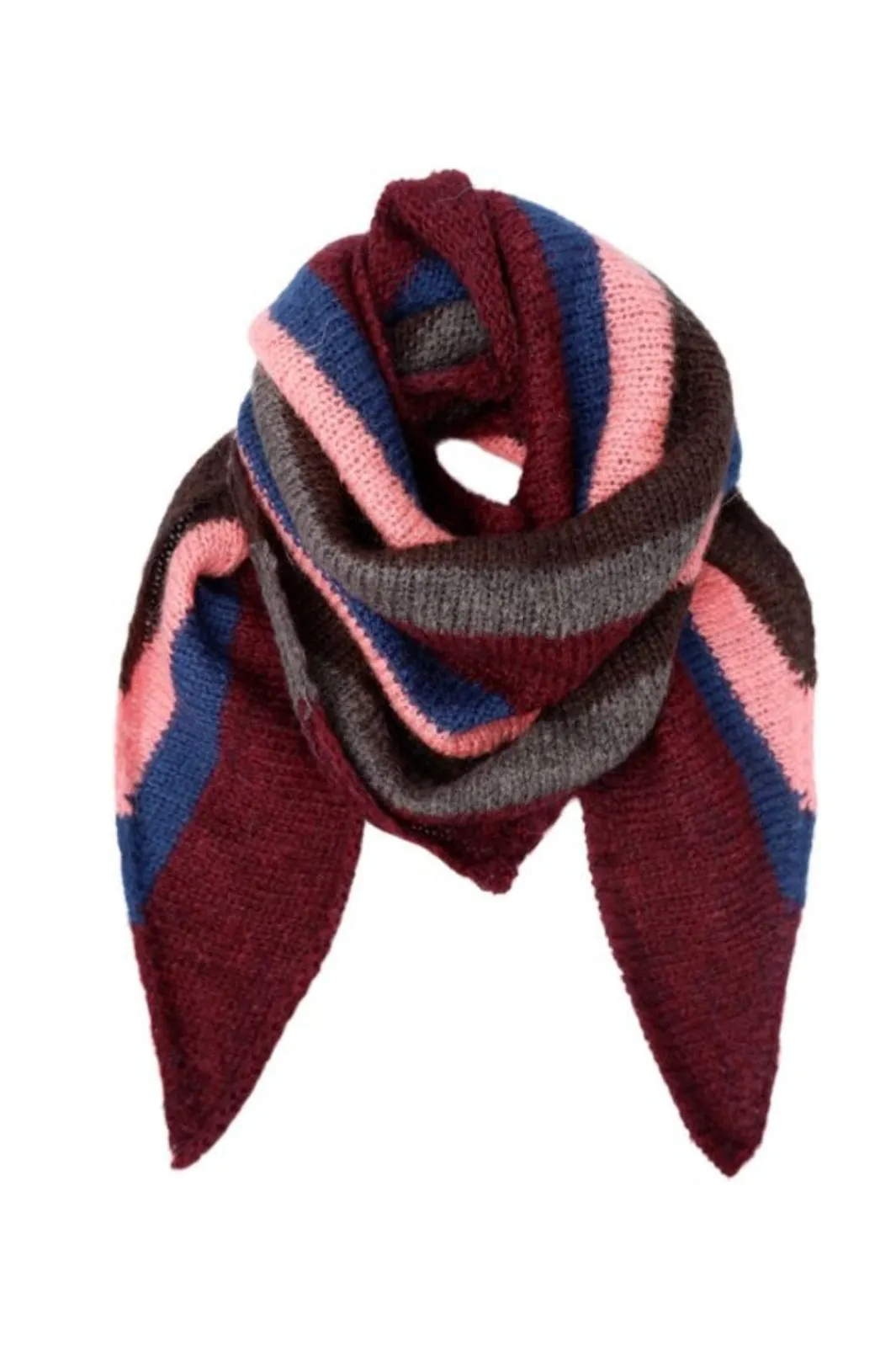 Hot Black Colour Bcsisse Triangle Scarf 208410 Wine