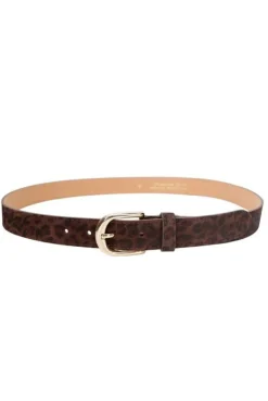 New Black Colour Bcsmilla Suede Belt 10255 Mocca Leo