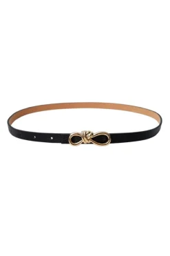 Discount Black Colour Bcsophy Bow Belt 10321 Black