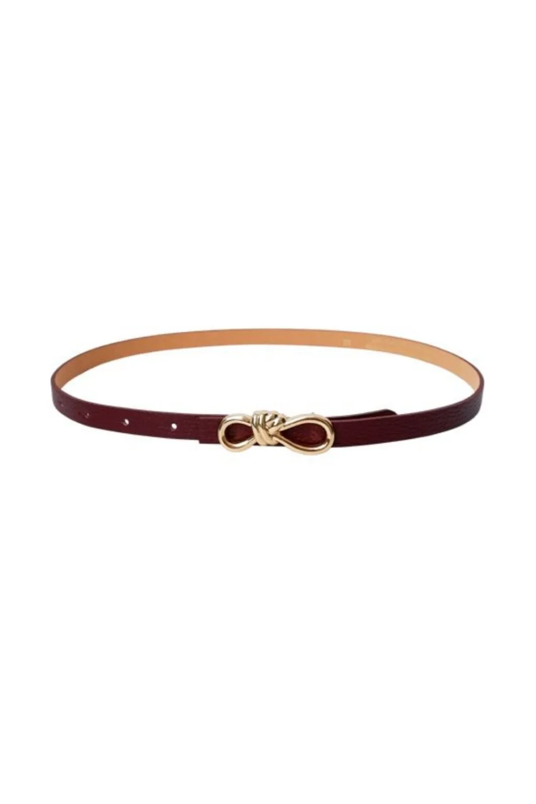 Online Black Colour Bcsophy Bow Belt 10321 Wine