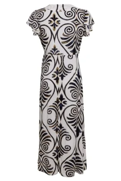 New Black Colour Bcstella Wrap Dress 39609 Malaka White