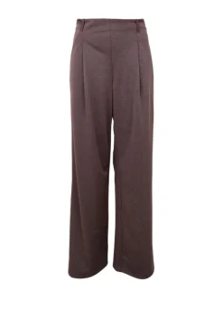 Black Colour Bctoni Pleated Pant 41020 Coffee
