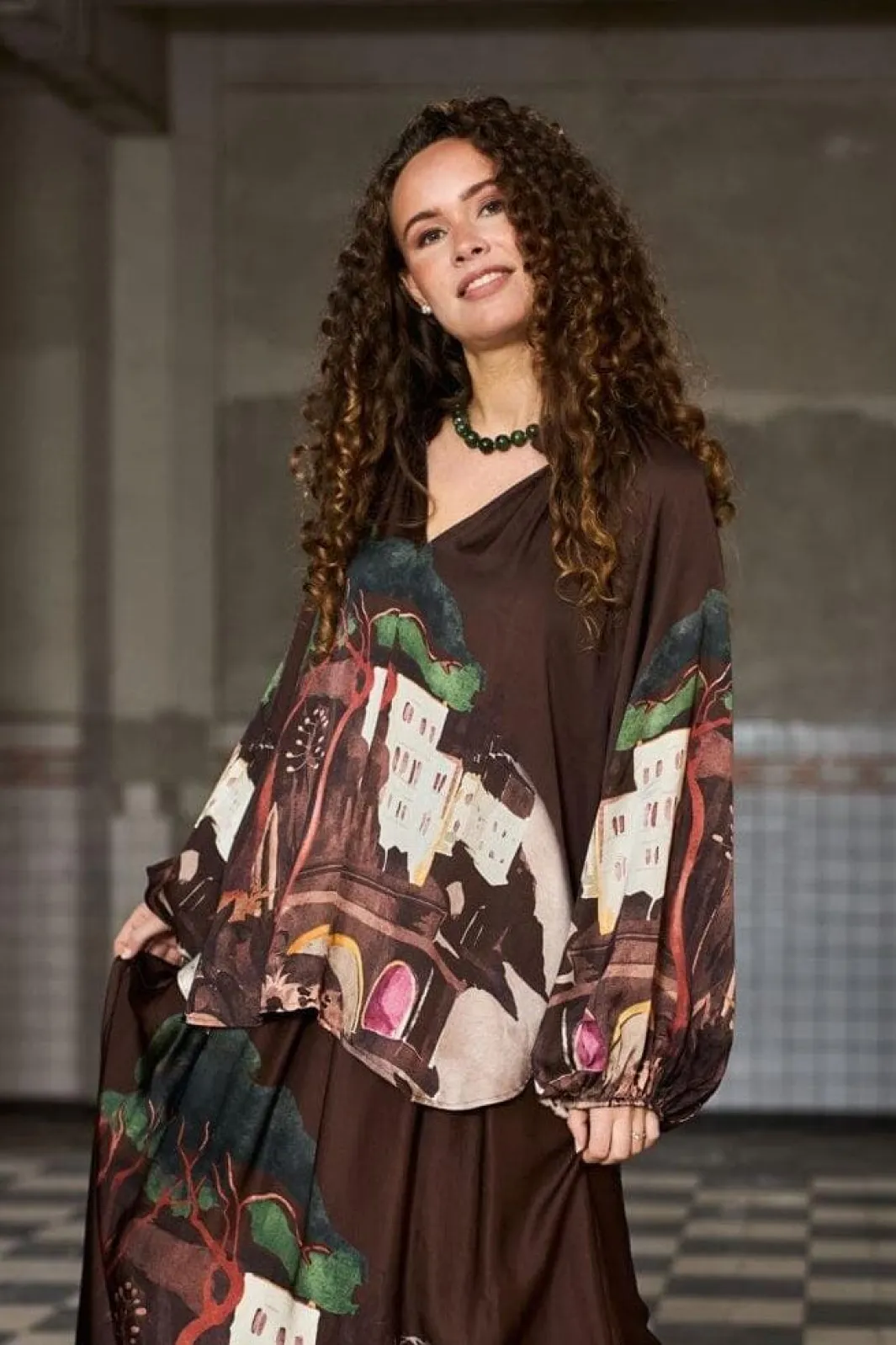 Hot Black Colour Bctoscana Blouse 41038 Coffee