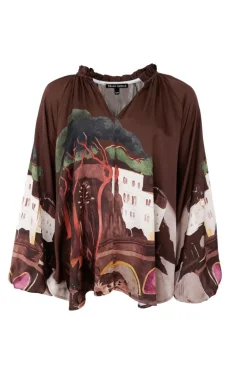 Hot Black Colour Bctoscana Blouse 41038 Coffee