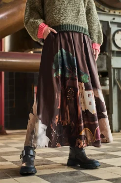 New Black Colour Bctoscana Skirt 41039 Coffee